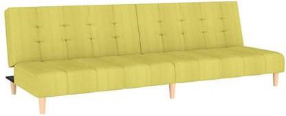 vidaXL Slaapbank 2 zits stof groen