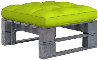 VIDAXL Tuinhocker pallet grijs geï, mpregneerd grenenhout