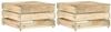VIDAXL Tuintafels 2 st pallet ge&#xEF, mpregneerd grenenhout online kopen