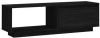 VidaXL Tv meubel 110x30x33, 5 cm massief grenenhout zwart online kopen