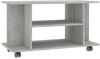 VidaXL Tv meubel met wieltjes 80x40x40 cm spaanplaat betongrijs online kopen