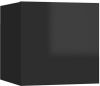 VidaXL Tv wandmeubel 30, 5x30x30 cm hoogglans zwart online kopen