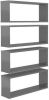VidaXL Wandschappen kubus 4 st 60x15x23 cm spaanplaat hoogglans grijs online kopen