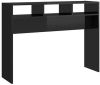 VidaXL Wandtafel 105x30x80 cm spaanplaat hoogglans zwart online kopen