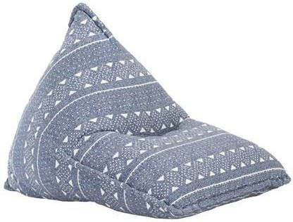 vidaXL Zitzak stof patchwork indigo