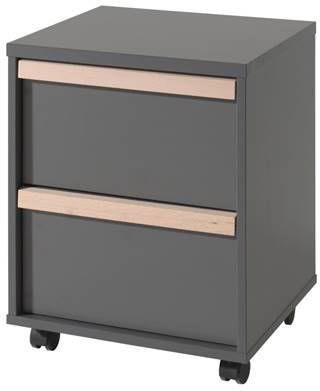 Vipack rolcontainer voor bureau London antraciet 59, 7x48, 1x40 cm Leen Bakker