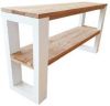 Wood4you Side table New Orleans Roasted wood 160Lx78HX38D cm online kopen