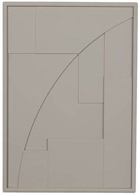 WOOOD Schilderij 'Fiona' Reliëf 100 x 70cm, kleur Mist