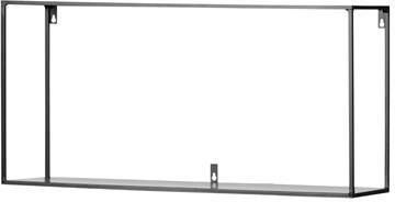WOOOD Wandrek 'Meert' 70 x 35cm, kleur Zwart