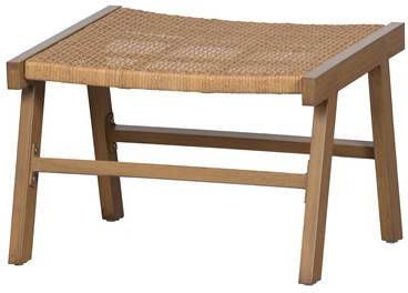 Woood Puk Hocker Aluminium Naturel 41x57x54