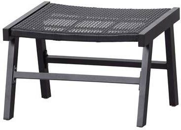 Woood Puk Hocker Aluminium Zwart 41x57x54