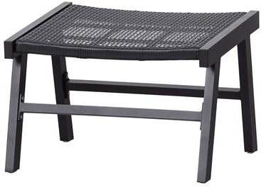 Woood Puk Hocker Aluminium Zwart Set van 2