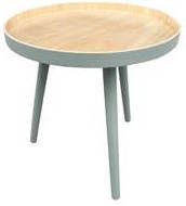 Woood Sasha Bijzettafel Hout Groen Set van 2