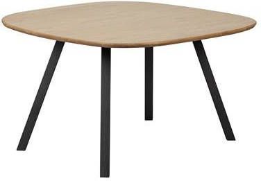 Woood Tablo Eettafel met 2 Stand Poot Eiken Naturel 75x130x130
