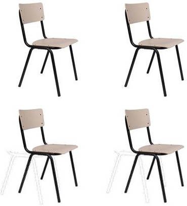 Zuiver Back To School Eetkamerstoel Mat(Set van 4 )