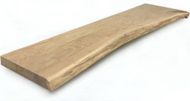 HomingXL Boomstam tafelblad | Massief Eiken onbehandeld | Dikte 5 cm | 3000 x 850 mm