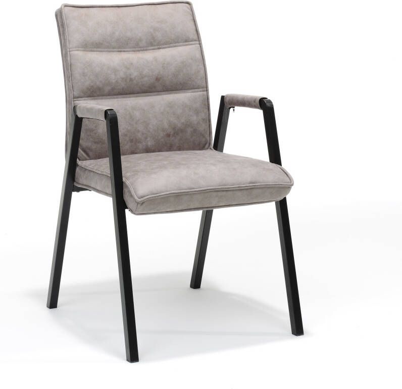 Huisenthuis.nl Armstoel Carmen Pebble Set van 4