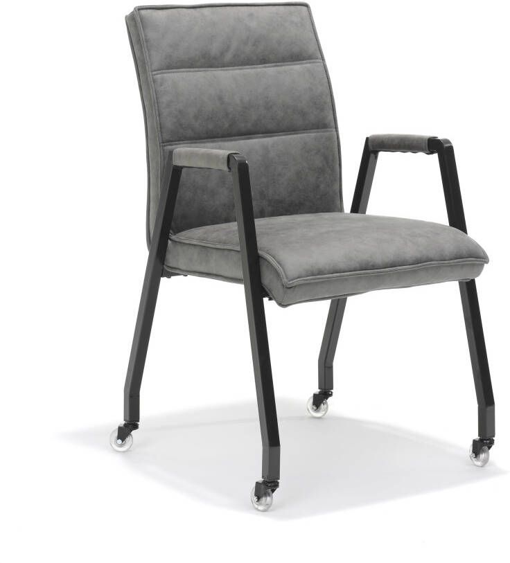 Huisenthuis.nl Armstoel Carmen Wielen Steel Set van 4