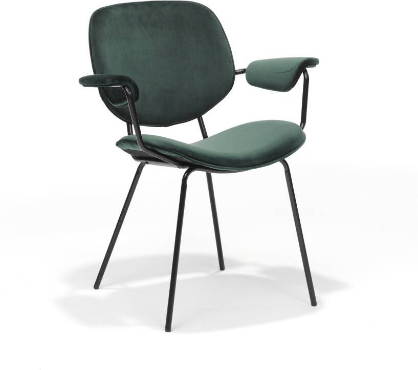 Huisenthuis.nl Armstoel Emma Groen Set van 2