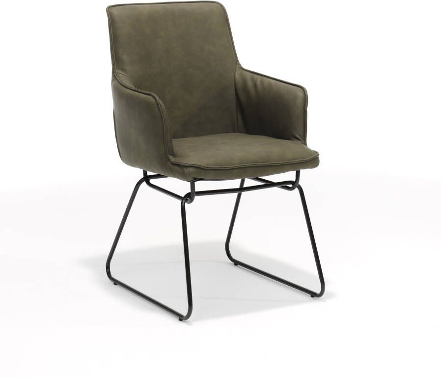 Huisenthuis.nl Armstoel Lieke Groen Set van 2