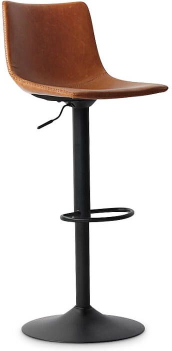 Huisenthuis.nl Barkruk Jeroen Cognac Set van 2