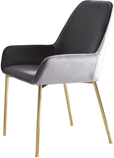 Huisenthuis.nl Eetkamerstoel Fiona Grijs Set van 2