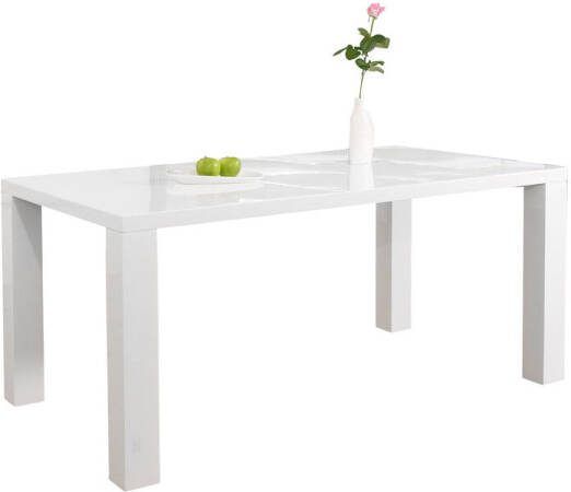 Huisenthuis.nl Eettafel Lisboa Wit 200 cm