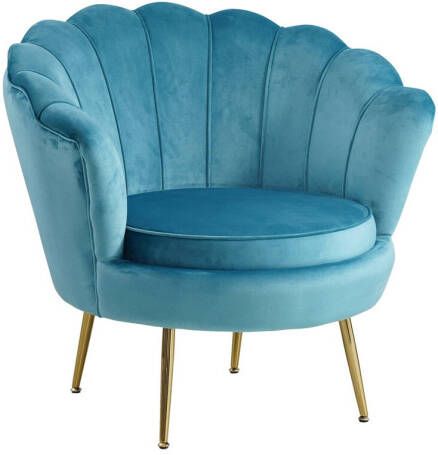 Huisenthuis.nl Fauteuil Chanelle Blauw 136 cm