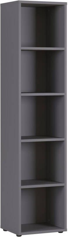 Huisenthuis.nl Hoge smalle kantoorkast Ergonoma Lichtgrijs