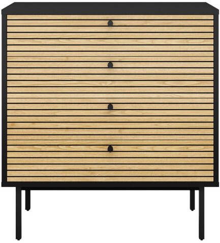 Huisenthuis.nl Ladekast Madeira Eiken Zwart