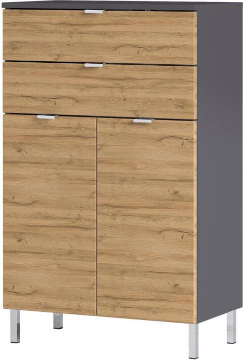 Huisenthuis.nl Opbergkast June Antraciet Eiken