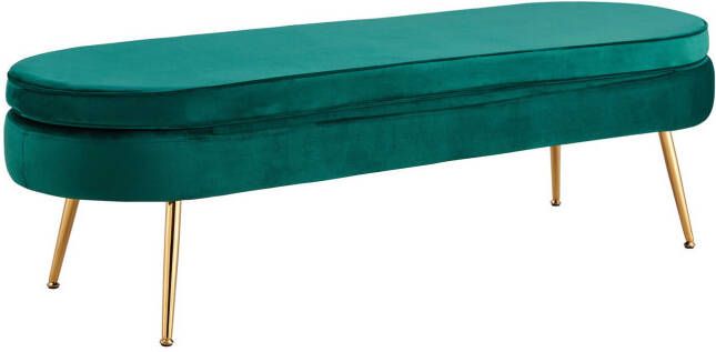 Huisenthuis.nl Poef Chanelle Groen 142 cm