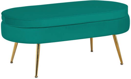 Huisenthuis.nl Poef Chanelle Groen 99 cm