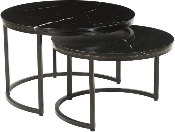 Huisenthuis.nl Salontafel set Alara Zwart