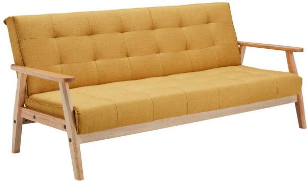 Huisenthuis.nl Slaapbank Heidi Mosterdgeel