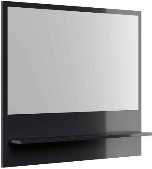 Huisenthuis.nl Spiegel Moon 105 cm Hoogglans Grafiet