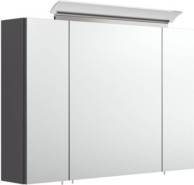 Huisenthuis.nl Spiegelkast Aron Antraciet 90 cm