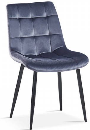 Huisenthuis.nl Stoel Alice Donkergrijs Set van 4