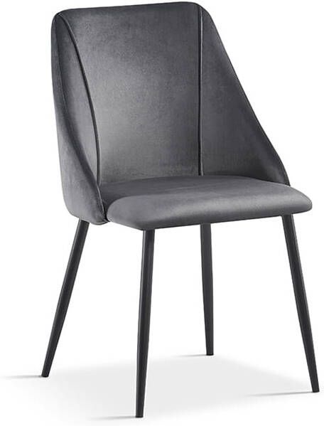 Huisenthuis.nl Stoel April Grijs Set van 2