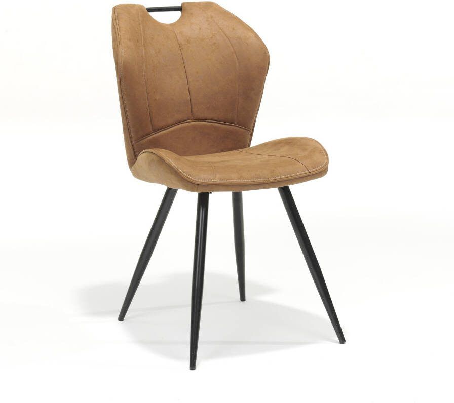 Huisenthuis.nl Stoel Floris Cognac Set van 4