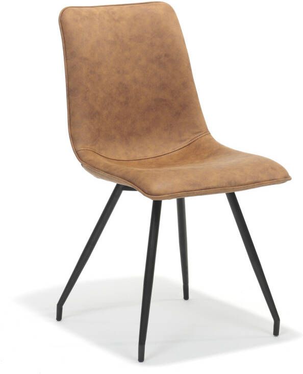 Huisenthuis.nl Stoel Jari Cognac Set van 4