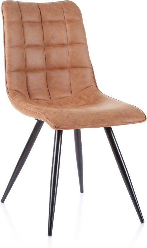Huisenthuis.nl Stoel Jonah Cognac Set van 2