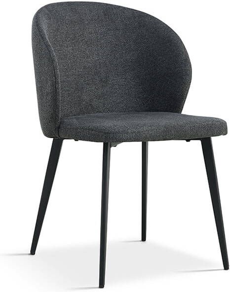 Huisenthuis.nl Stoel Lena Donkergrijs Set van 4
