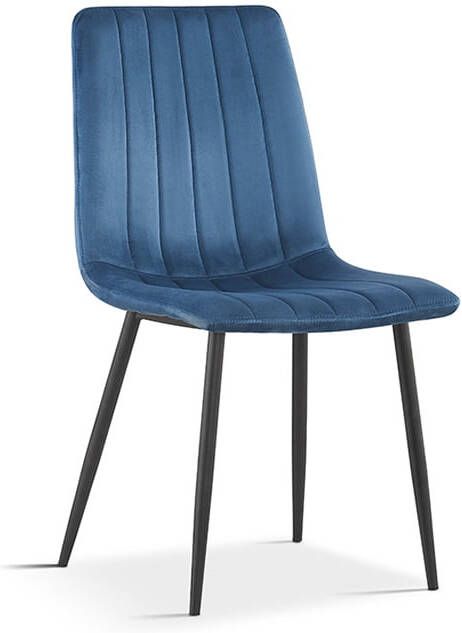 Huisenthuis.nl Stoel Nikkie Blauw Set van 2