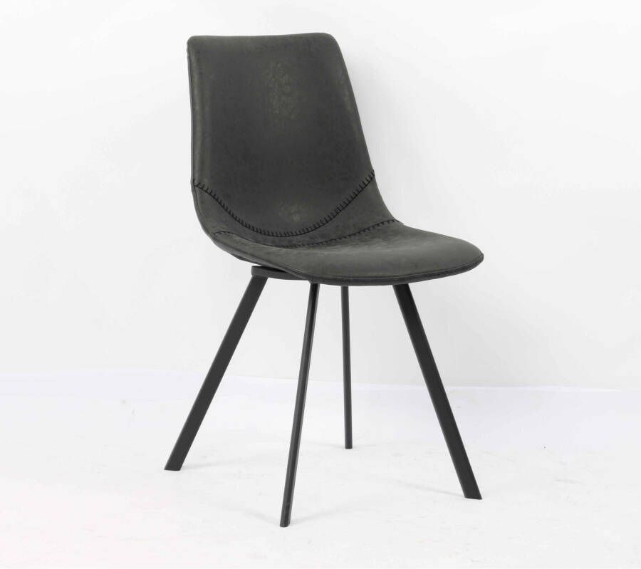 Huisenthuis.nl Stoel Olaf Zwart Set van 2