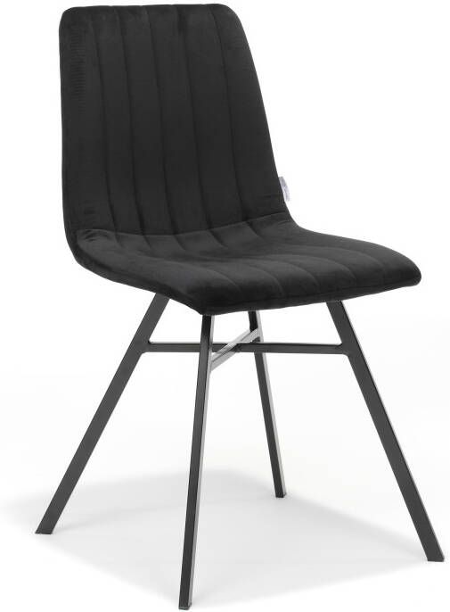 Huisenthuis.nl Stoel Pam Zwart Set van 2