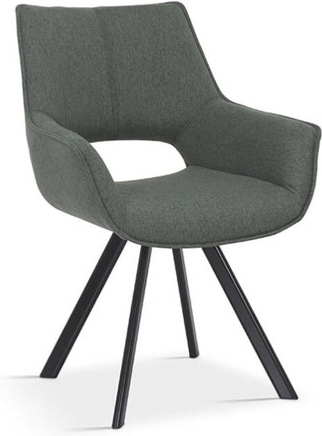 Huisenthuis.nl Stoel Zoë Groen Set van 2