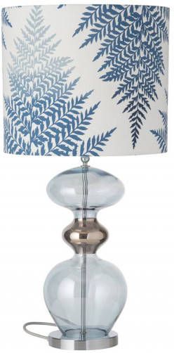 Ebb & Flow Futura tafellamp, Fern Leaves indigo