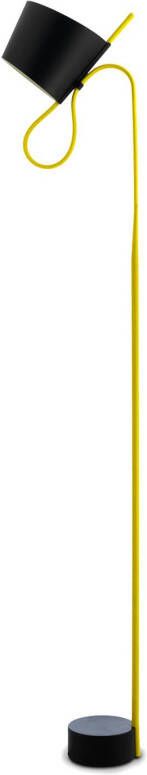 Hay Rope Trick LED vloerlamp zwart/geel