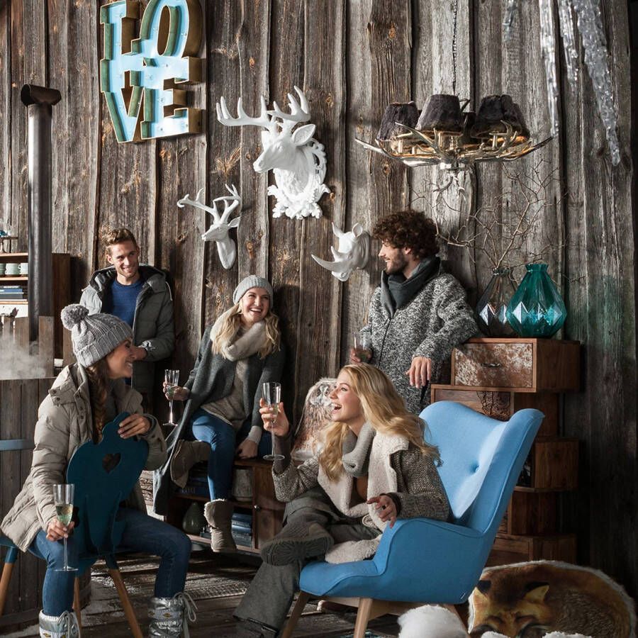 KARE Huntsmann kroonluchter met kunsthuiskleuren